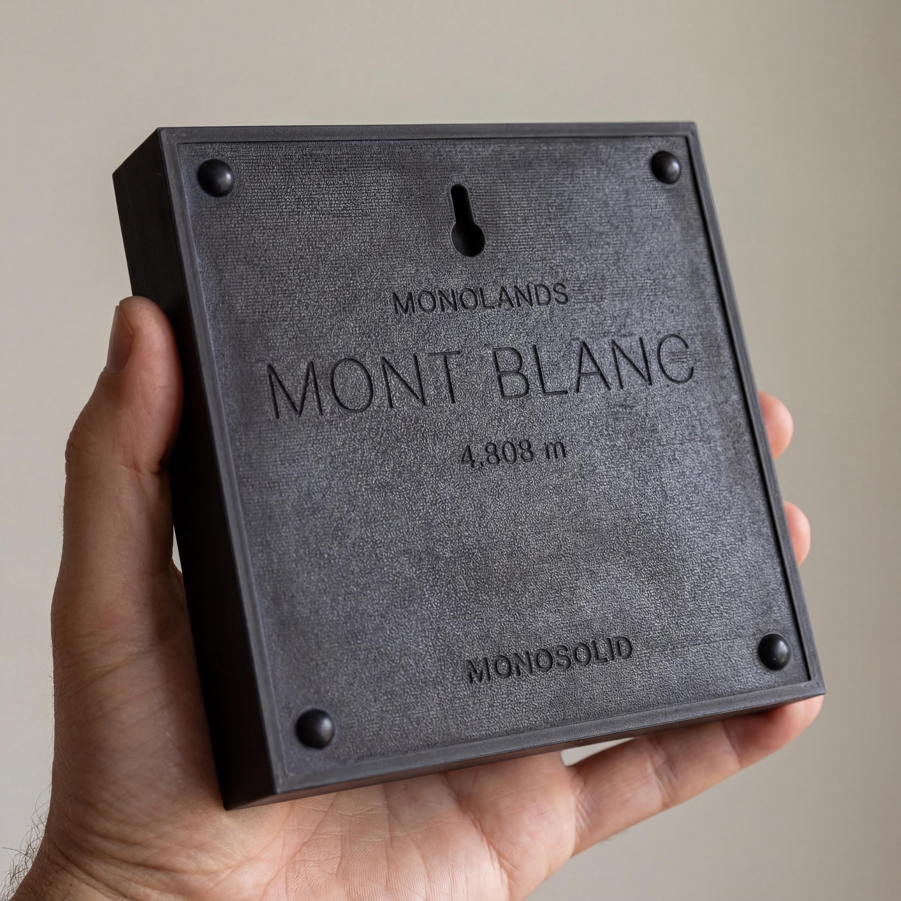 Mont Blanc Terrain Relief