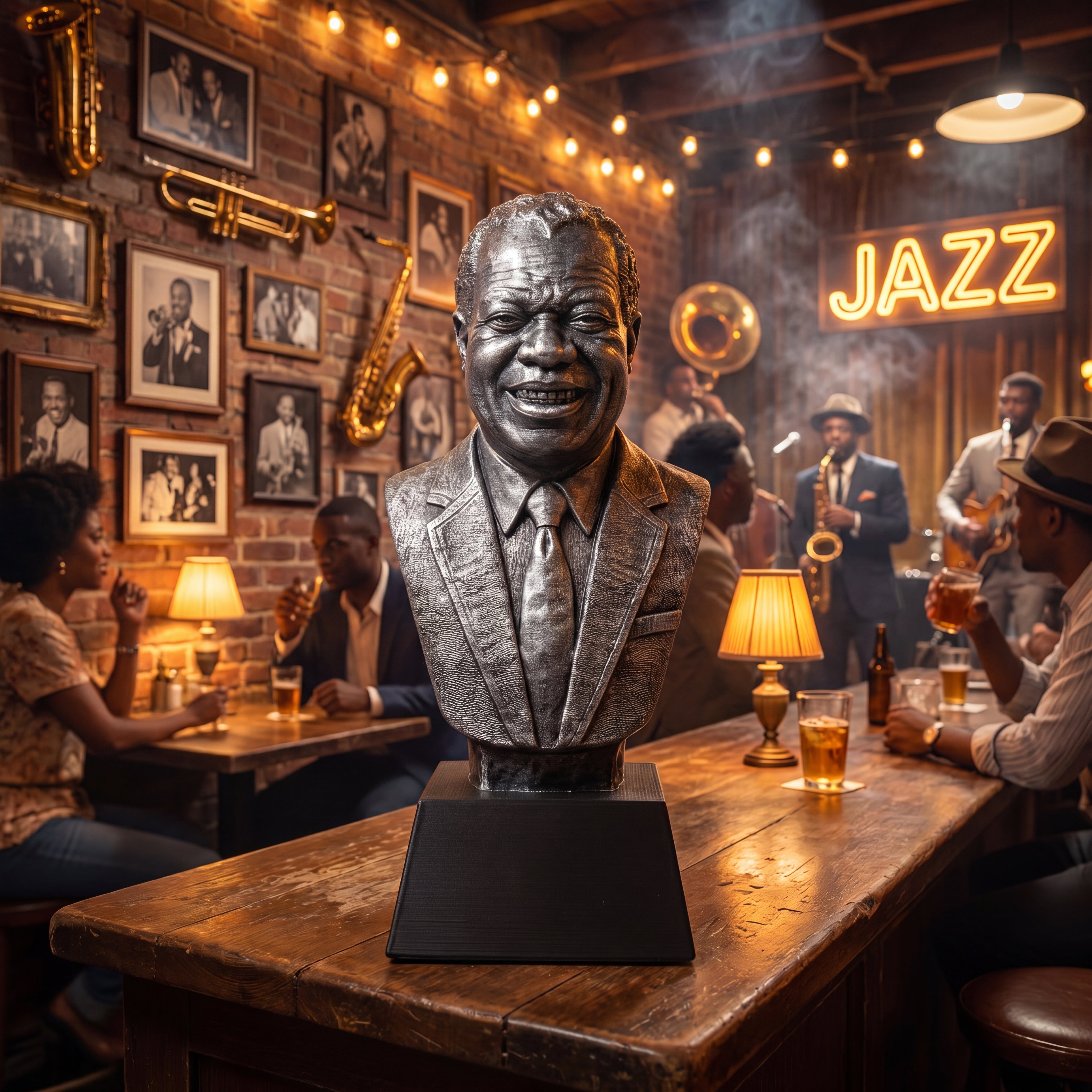 Louis Armstrong Bust