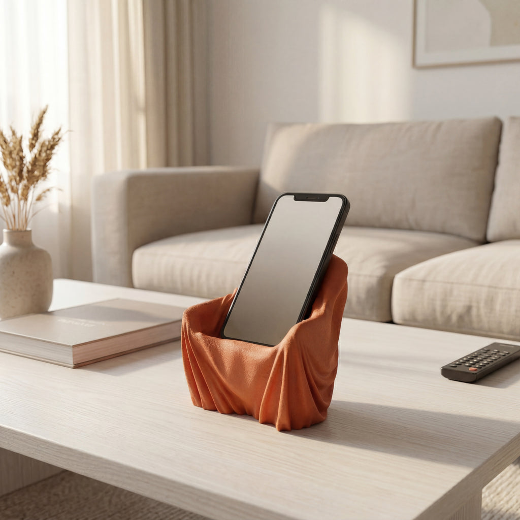 Drape Sculptural Phone Holder