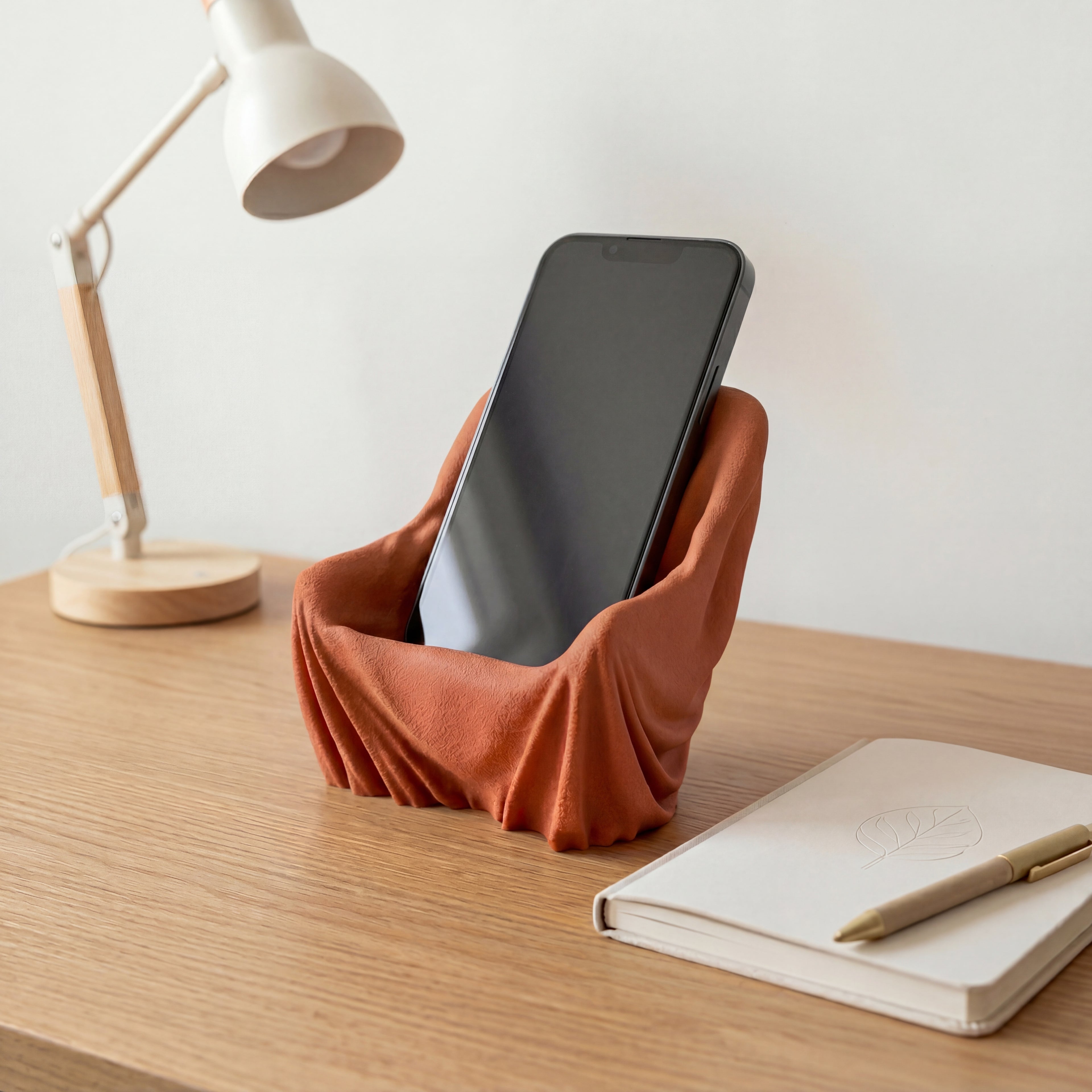 Drape Sculptural Phone Holder