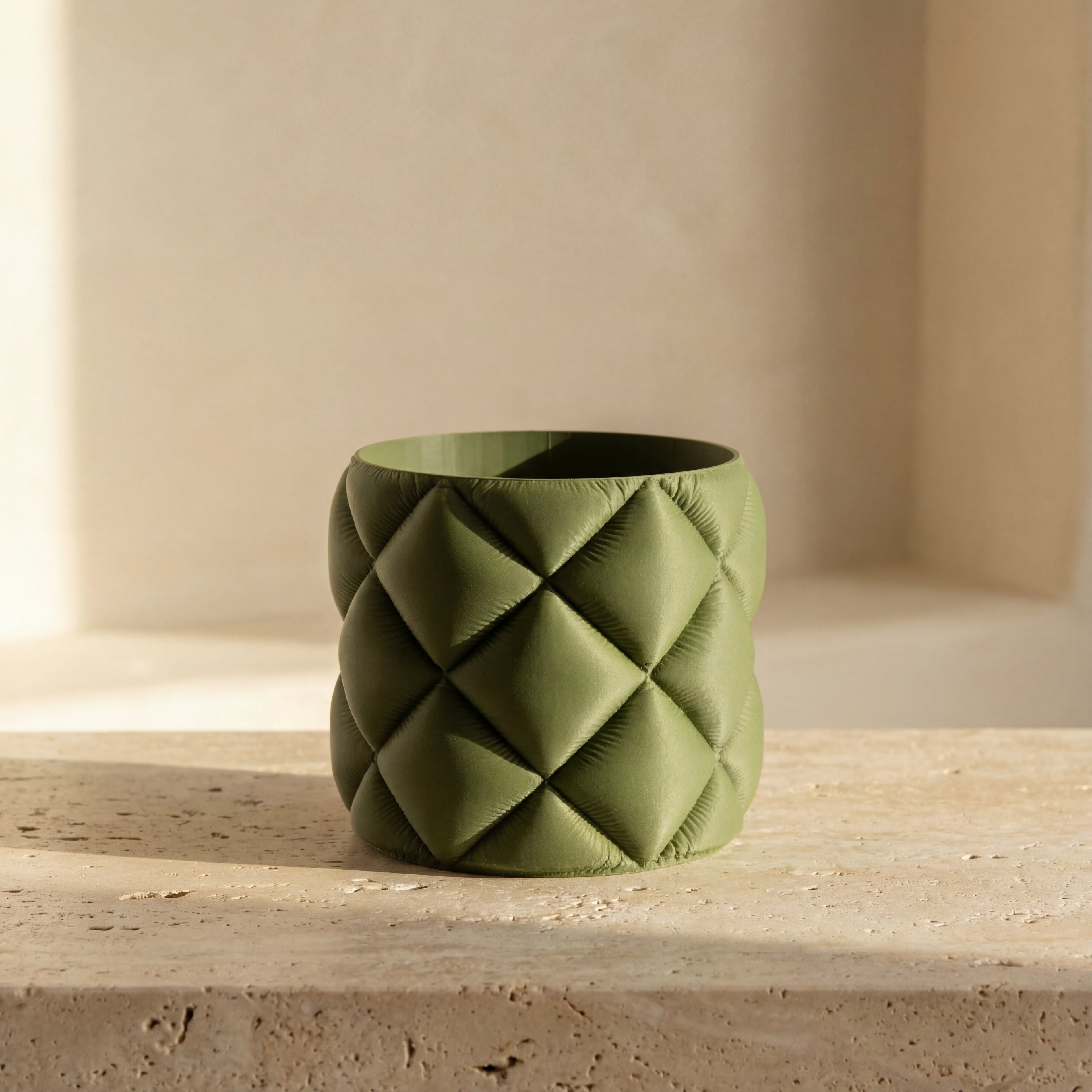 Quilt Sculptural Planter & Pen Holder