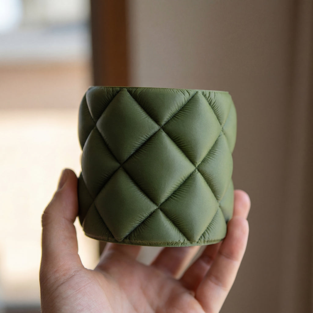 Quilt Sculptural Planter & Pen Holder