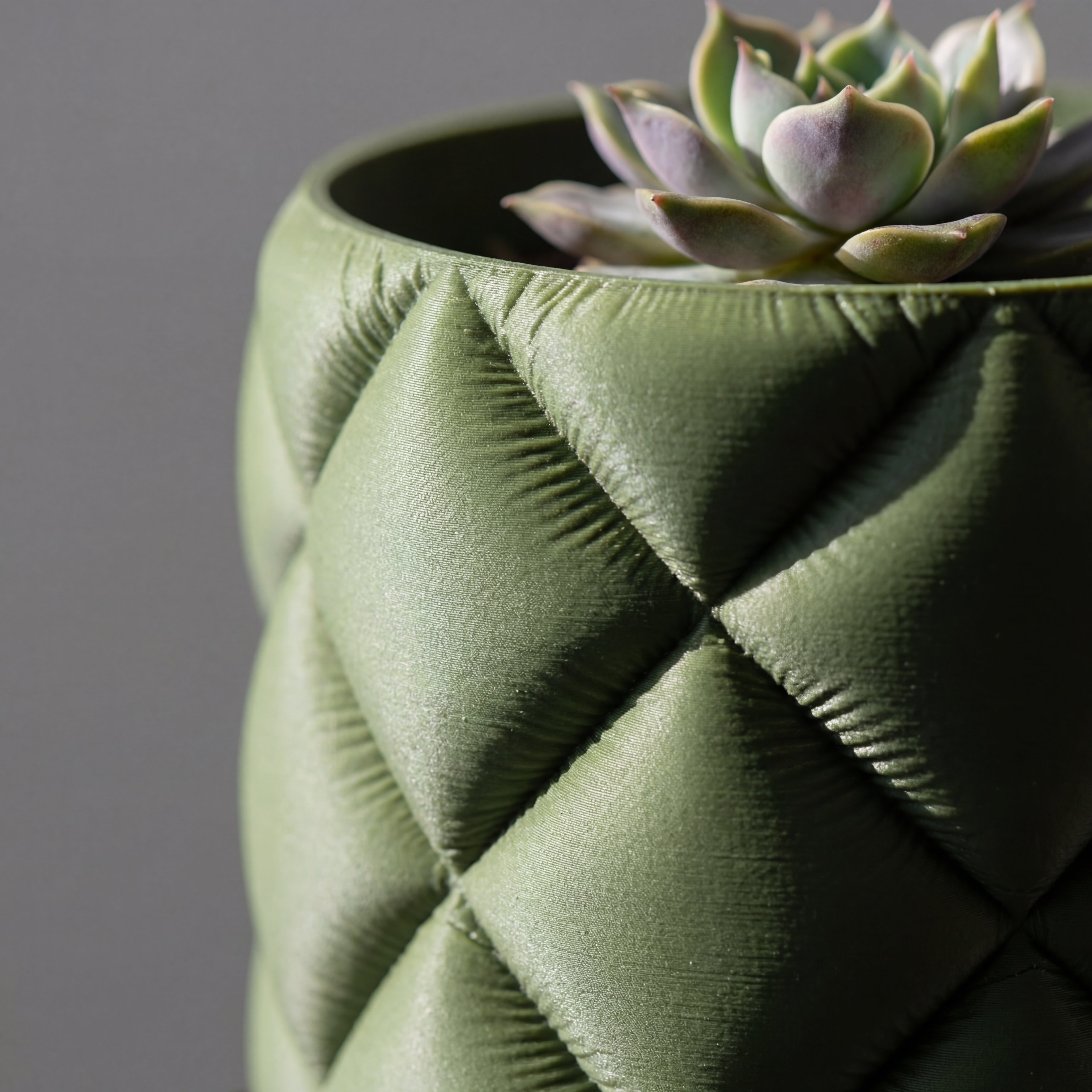 Quilt Sculptural Planter & Pen Holder