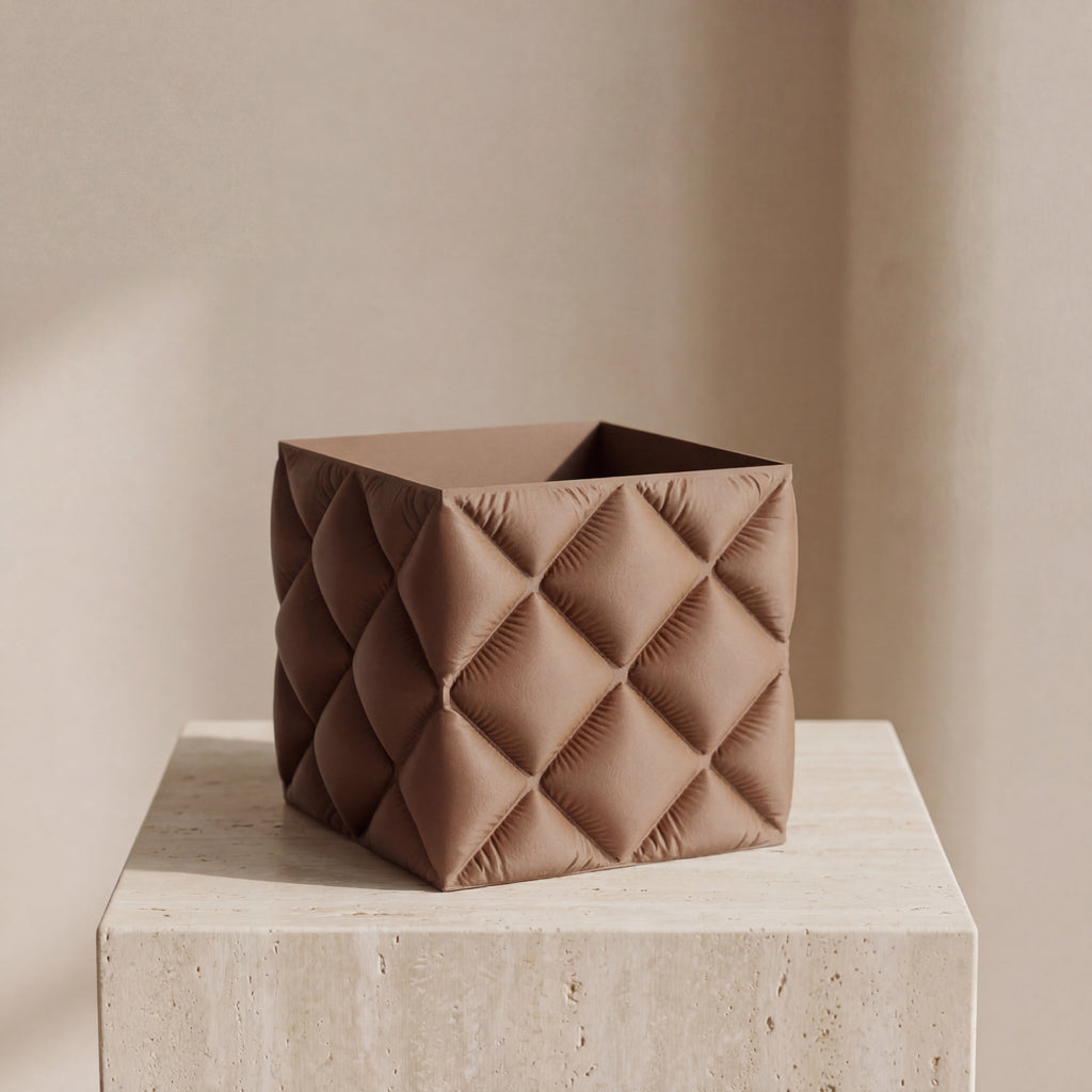 Quilt Sculptural Planter & Pen Holder