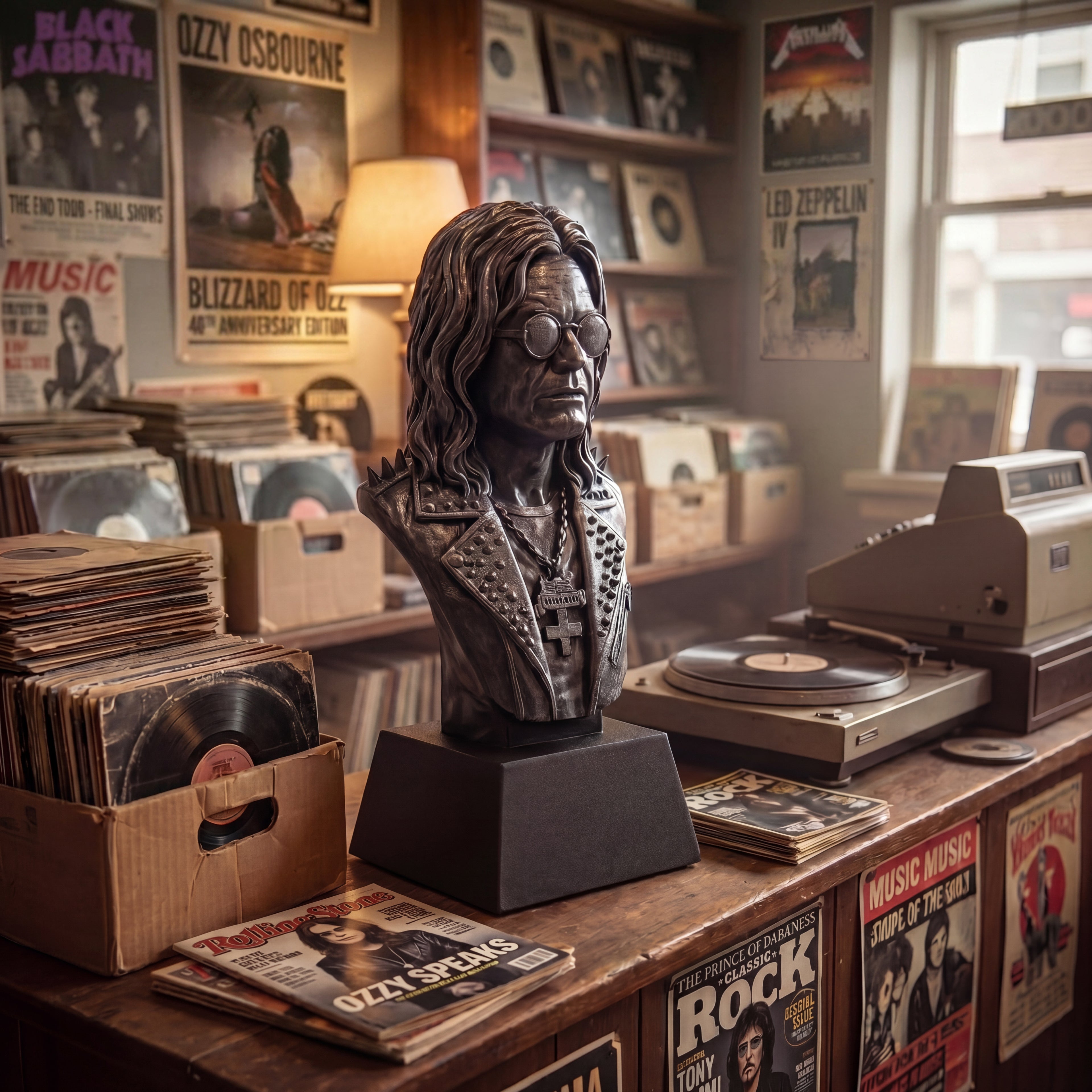 Ozzy Osbourne Bust