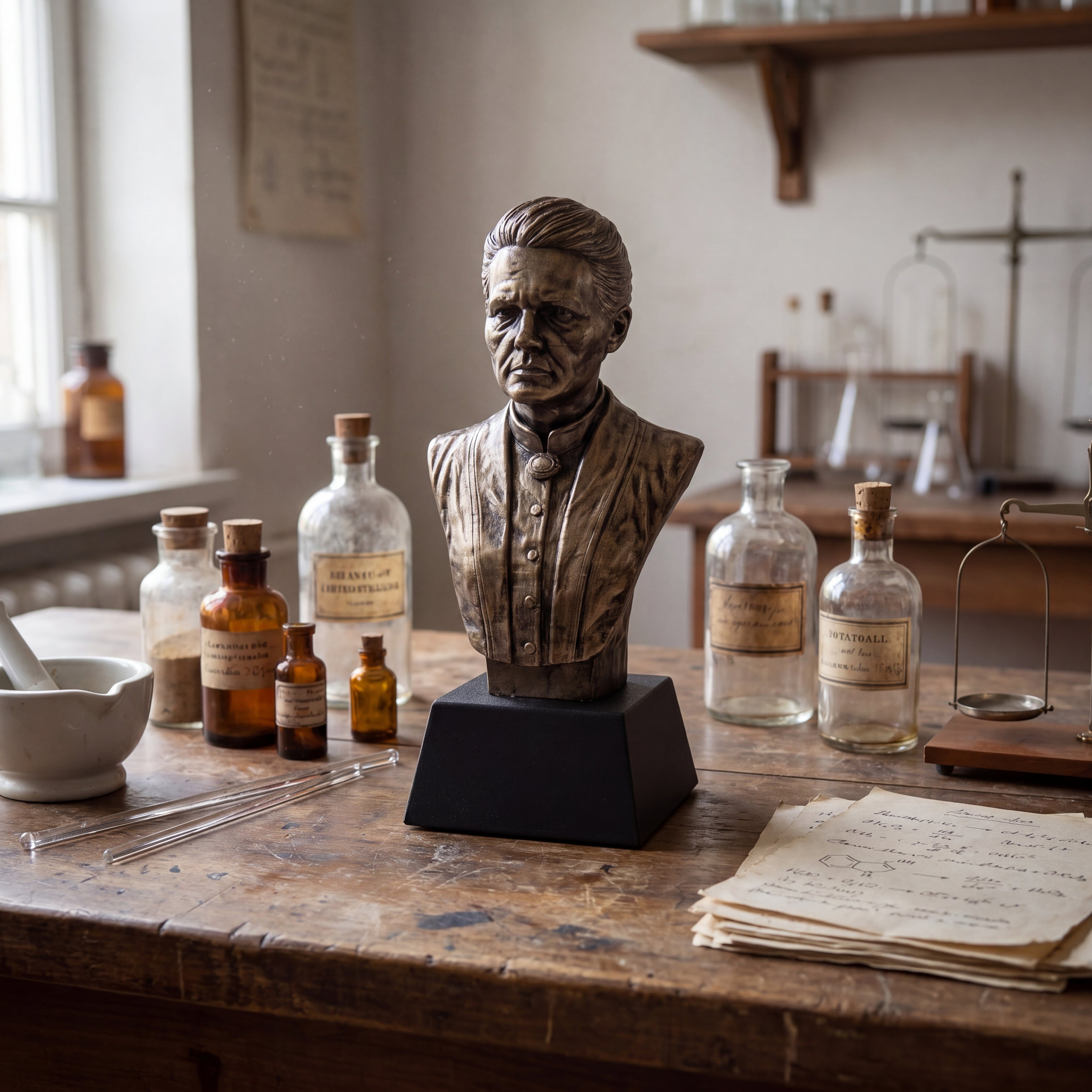 Marie Curie Bust
