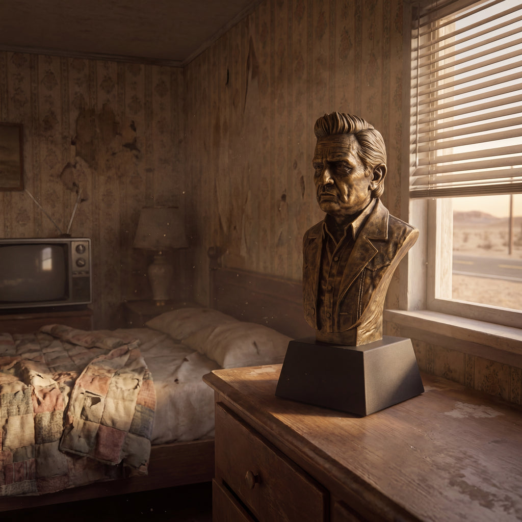 Johnny Cash Bust