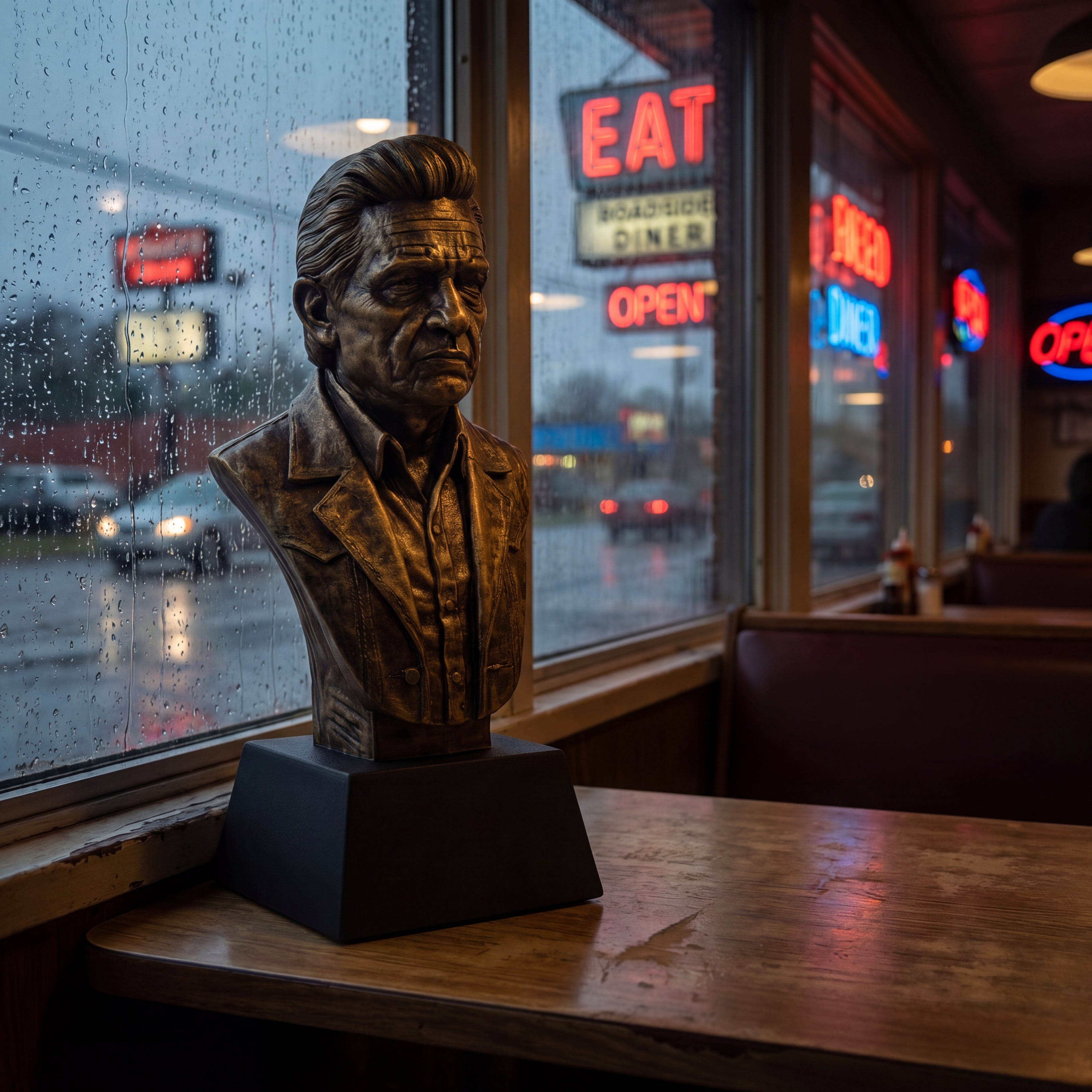 Johnny Cash Bust