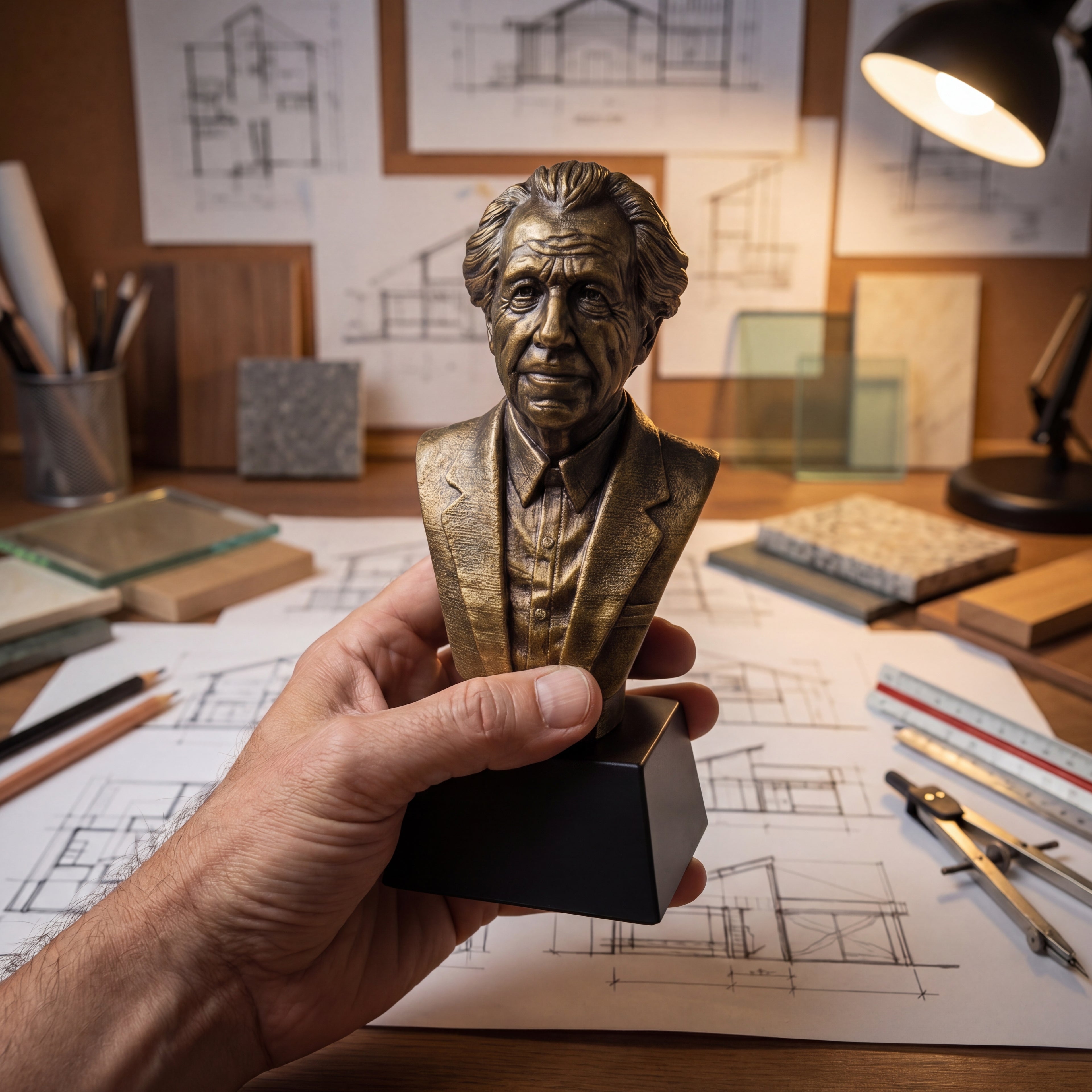 Frank Lloyd Wright Bust