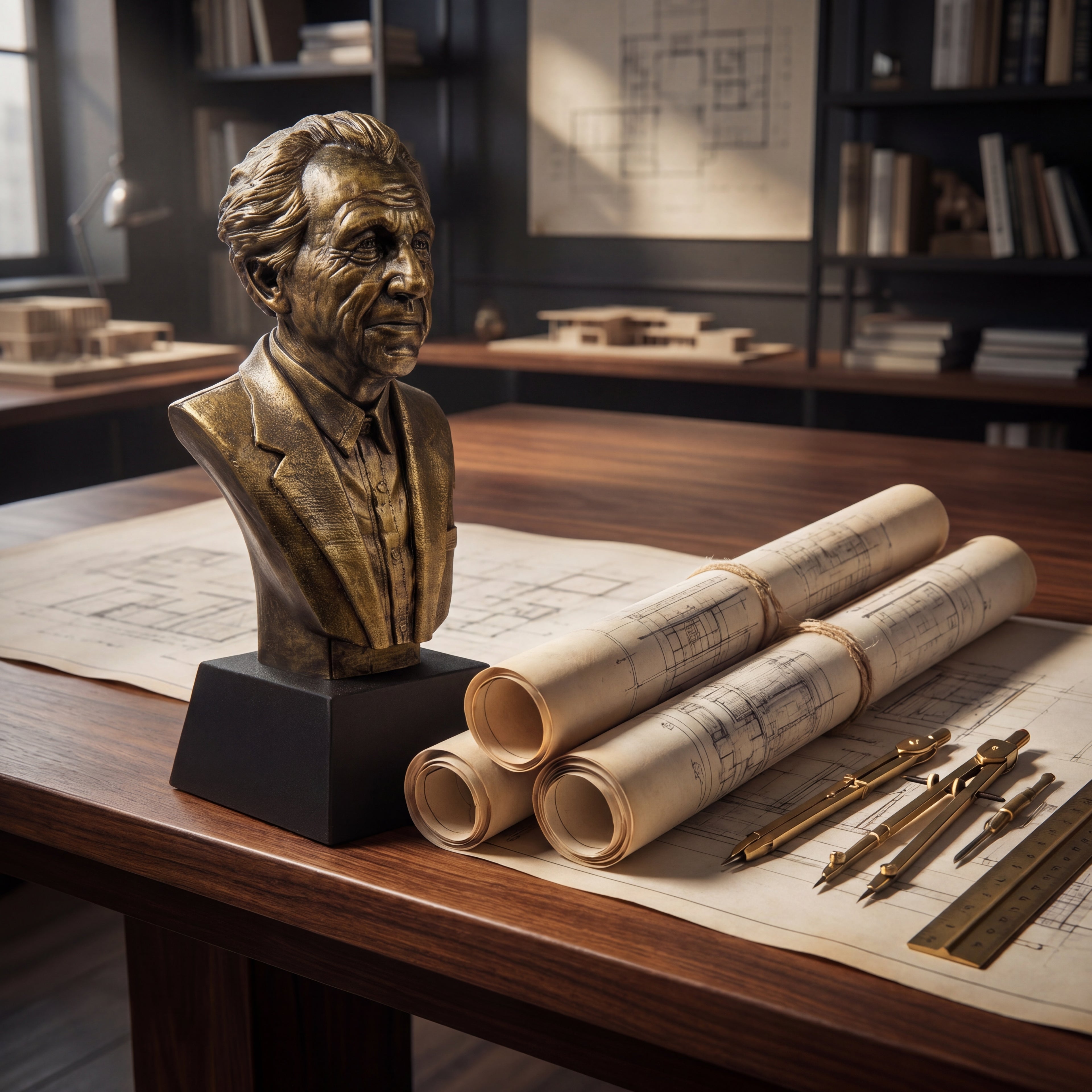 Frank Lloyd Wright Bust