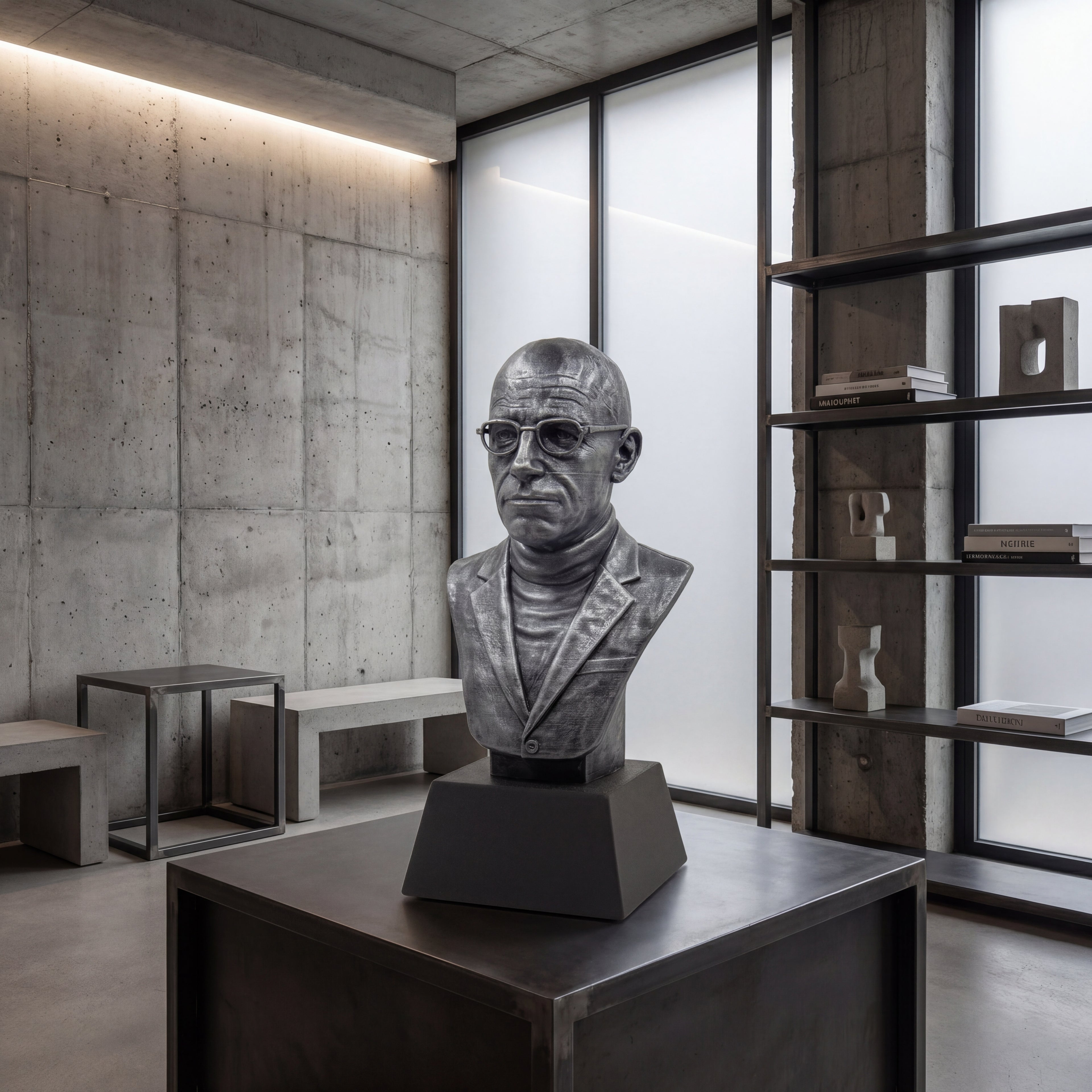 Michel Foucault Bust