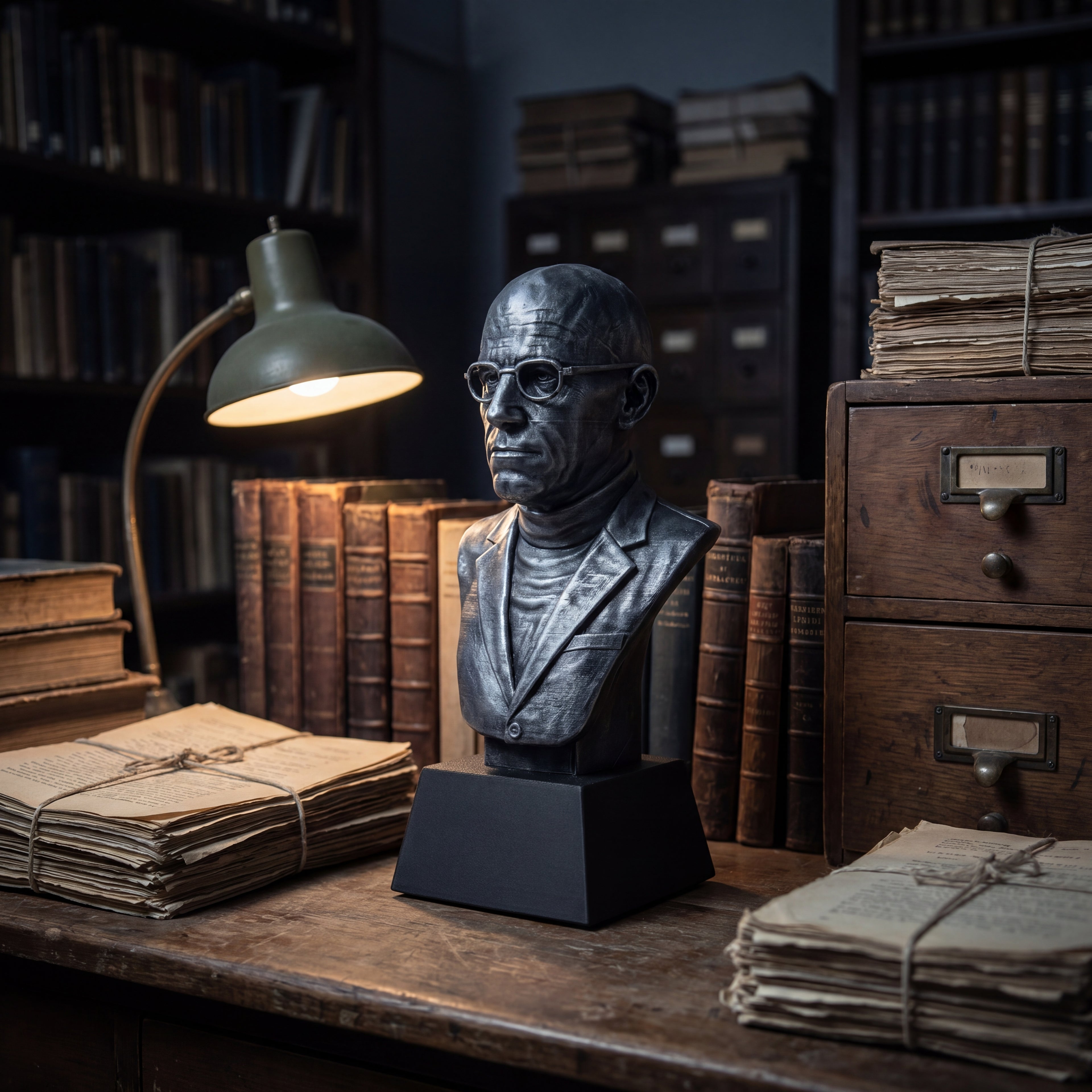 Michel Foucault Bust